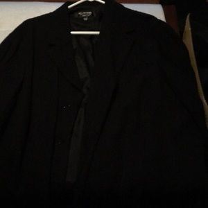 Emanuel ungaro woman 24/58 black coat plus size stretchy material